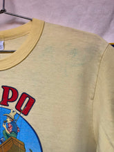 Load image into Gallery viewer, Vintage I&#39;m Po But I&#39;m Proud Po Folks Seafood Family Restaurant 70&#39;s Yellow T-Shirt: Large/Medium
