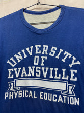 Load image into Gallery viewer, Vintage University of Evansville Double Sided 70&#39;s Champion Physical Education T-Shirt: XL
