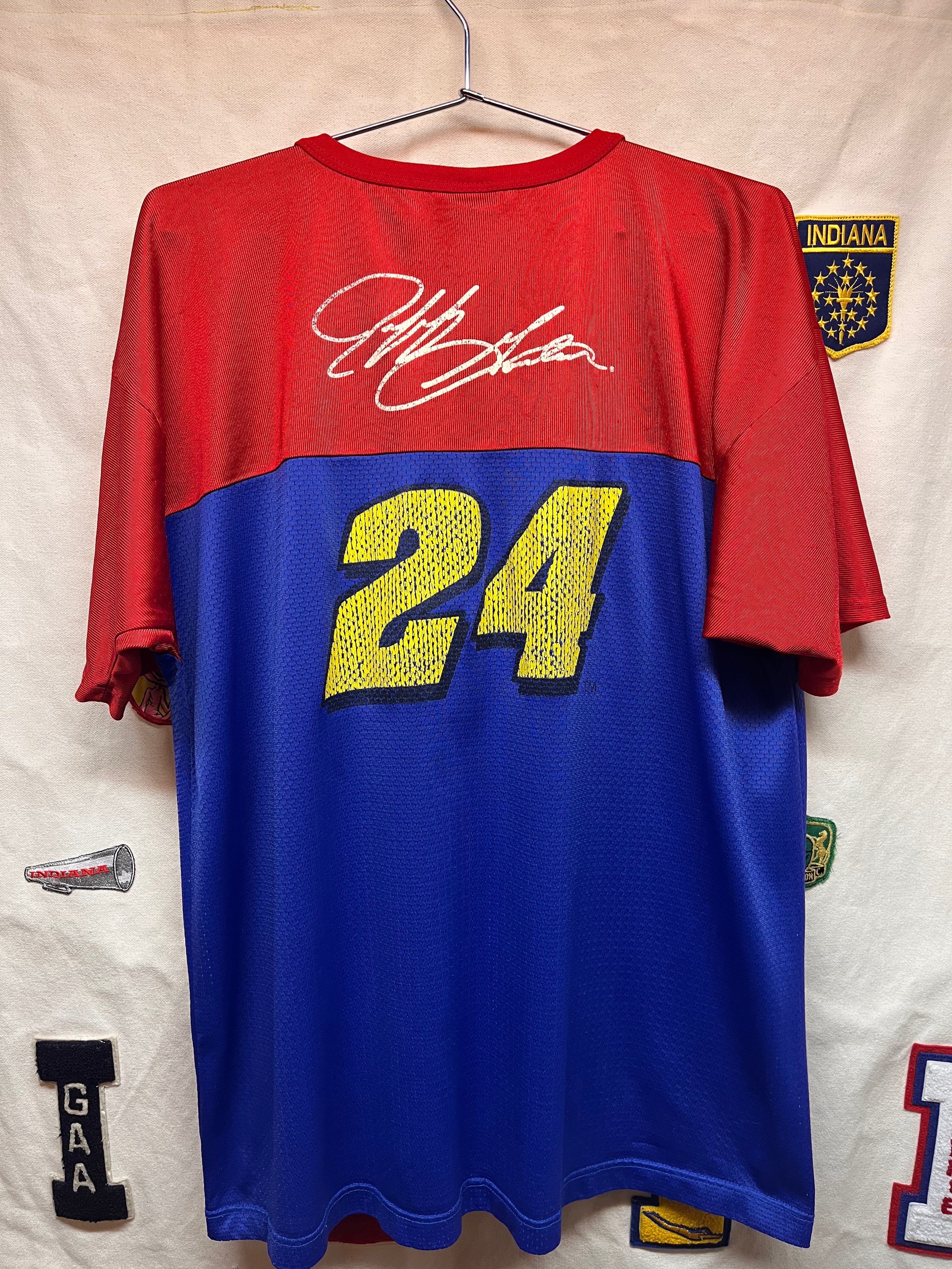 Vintage Jeff Gordon 24 NASCAR Competitors View Football Mesh Jersey: XL
