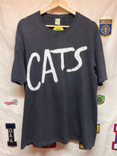 Load image into Gallery viewer, Vintage Cats on Broadway Show Supatees 80&#39;s Black T-Shirt: XL
