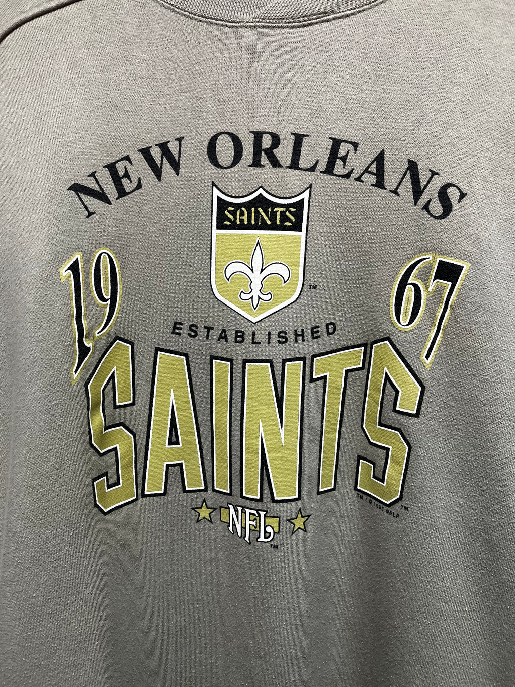 Vintage New Orleans Saints NFL Tan Galt Sand Crewneck Sweatshirt: Large