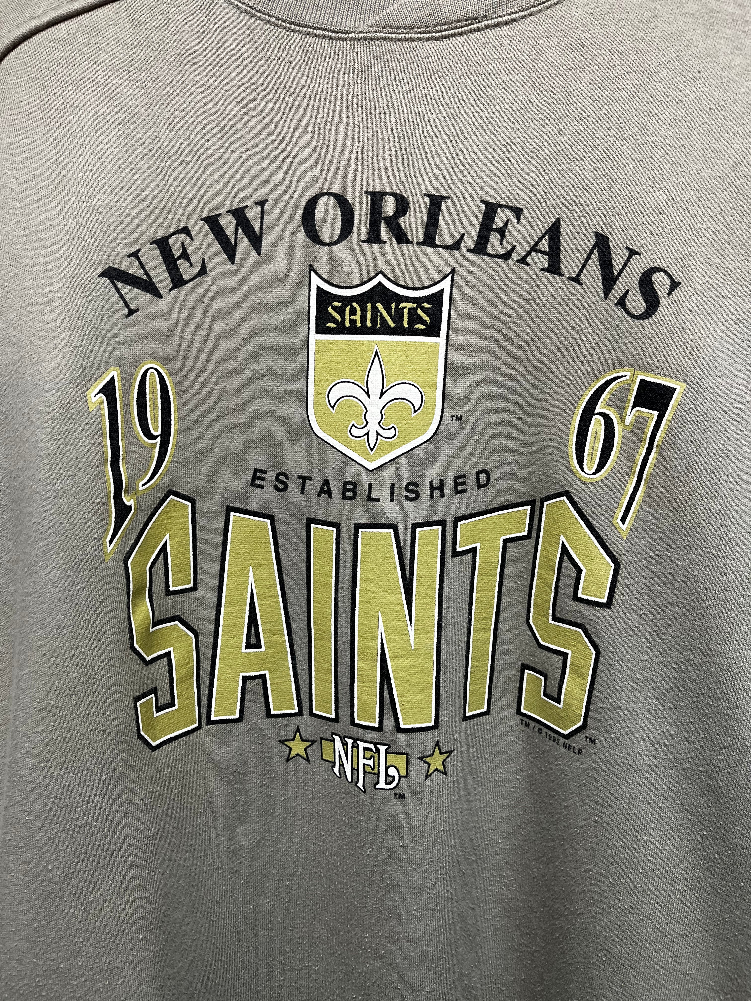 Vintage New Orleans Saints NFL Tan Galt Sand Crewneck Sweatshirt: Large