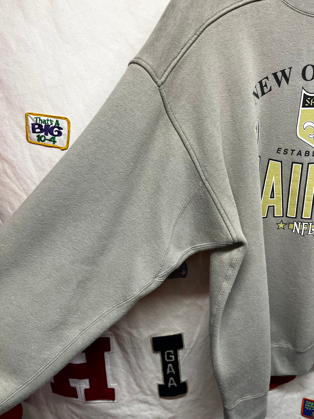 Vintage New Orleans Saints NFL Tan Galt Sand Crewneck Sweatshirt: Large