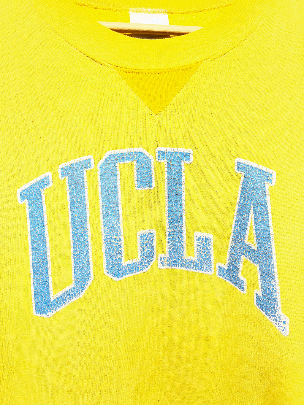 Vintage UCLA Bruins Yellow 90s Bike Crewneck Sweatshirt: XXL