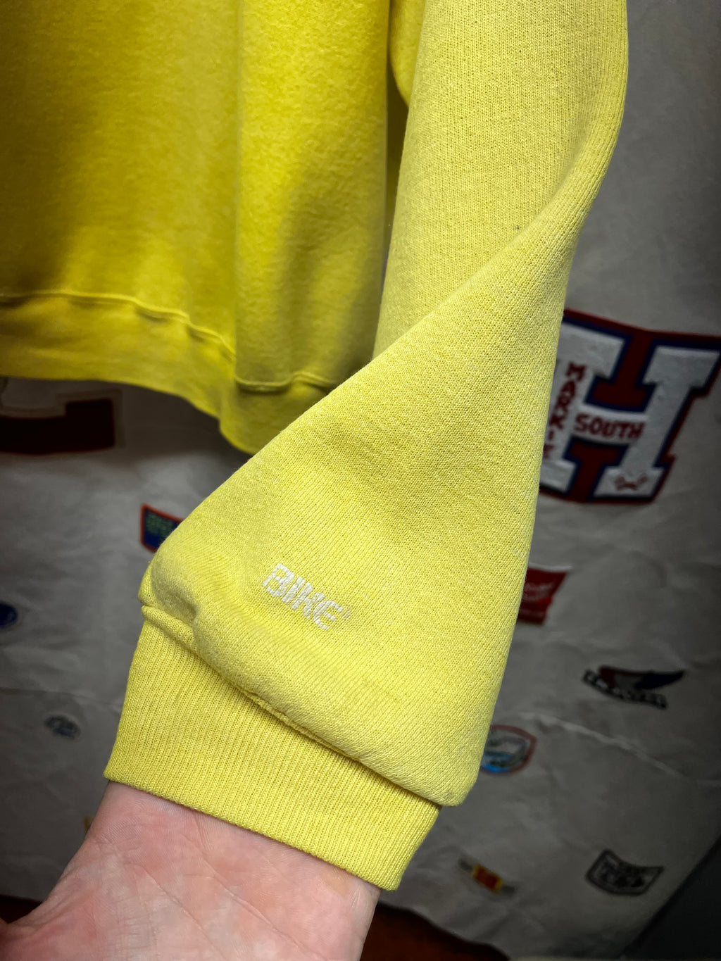 Vintage UCLA Bruins Yellow 90s Bike Crewneck Sweatshirt: XXL