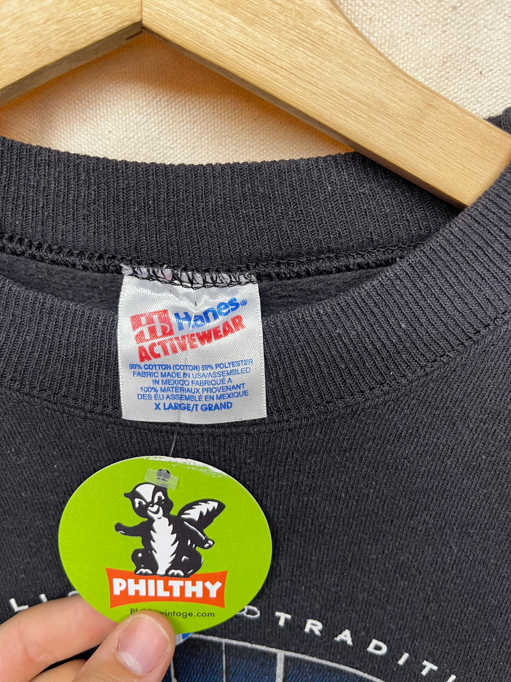 Vintage Carolina Panthers NFL 90s Black Crewneck Sweatshirt: XL