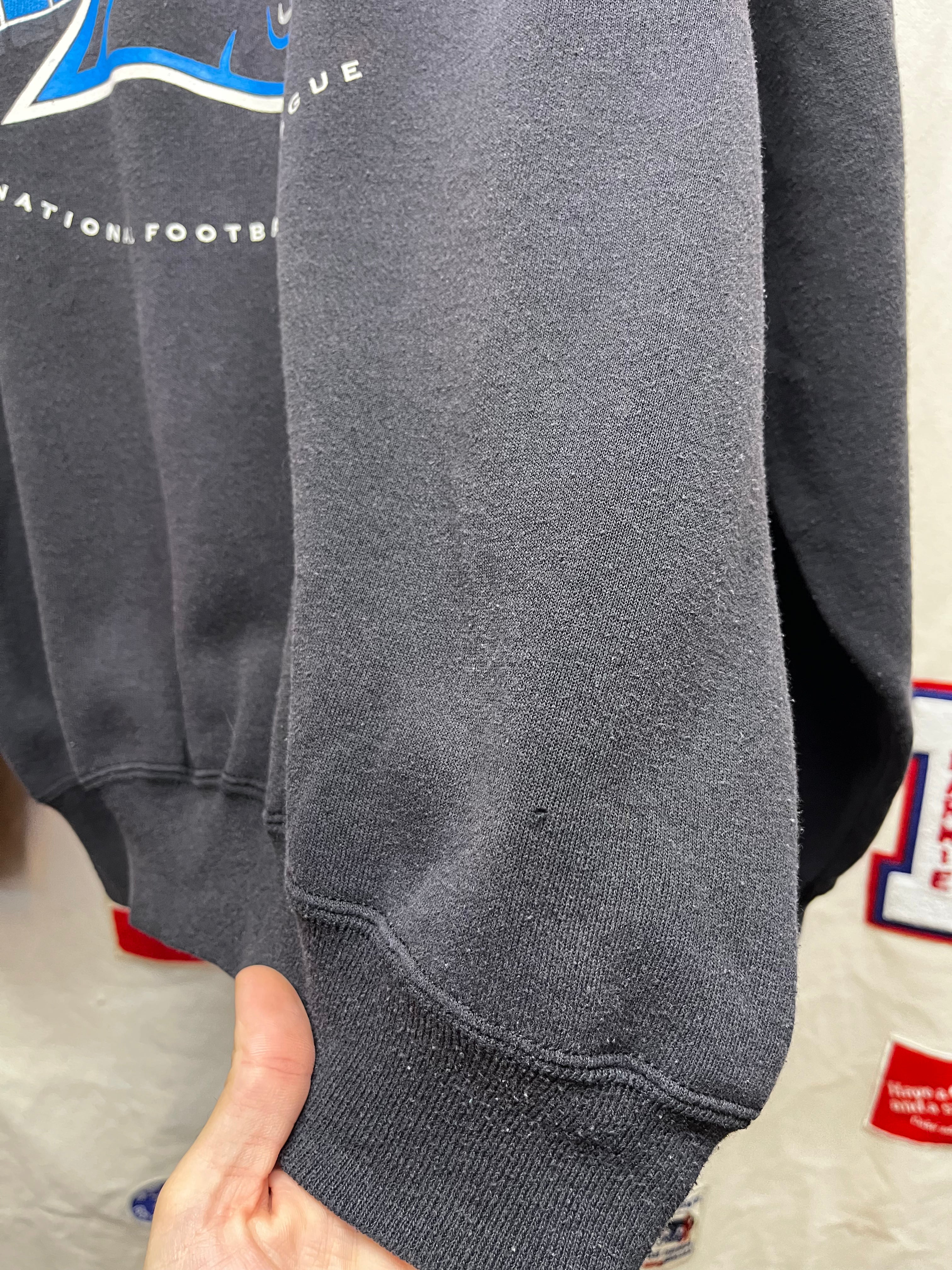 Vintage Carolina Panthers NFL 90s Black Crewneck Sweatshirt: XL