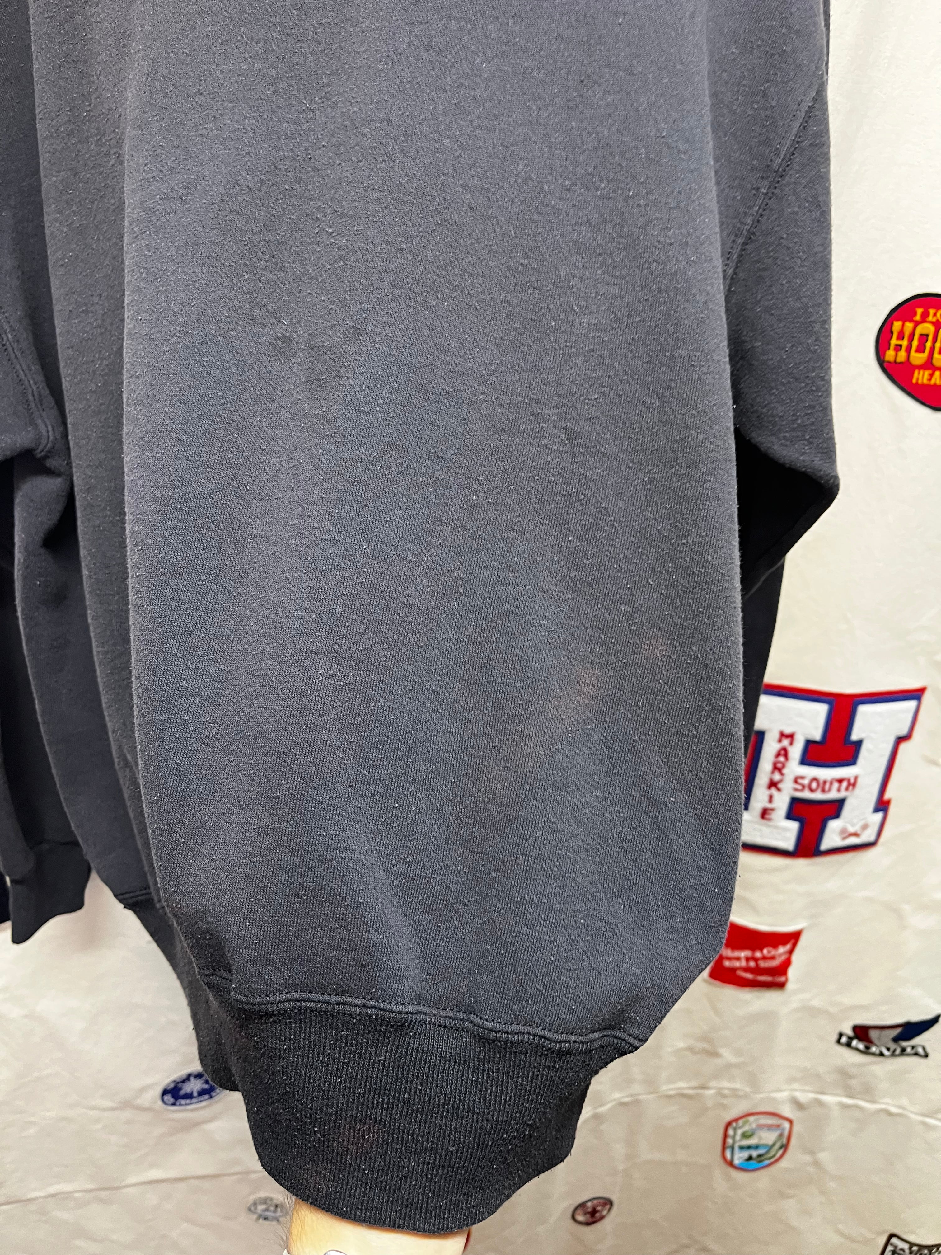 Vintage Carolina Panthers NFL 90s Black Crewneck Sweatshirt: XL