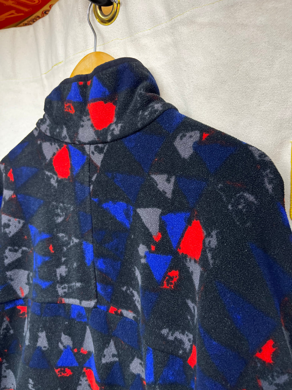 Vintage Nike ACG Pattern Fleece Half Zip Pullover: Large