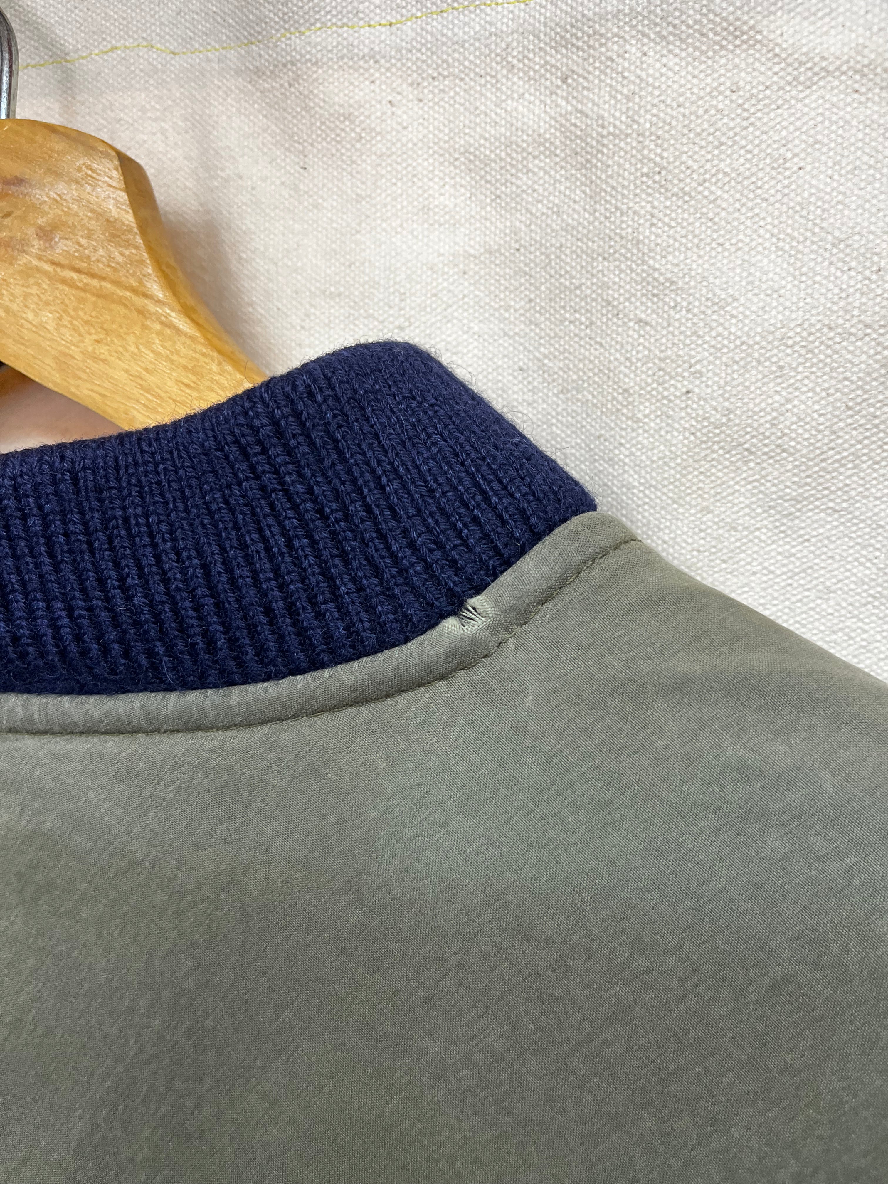 Vintage Filson Hunting Henley Guide Navy Wool Sweater: XXL