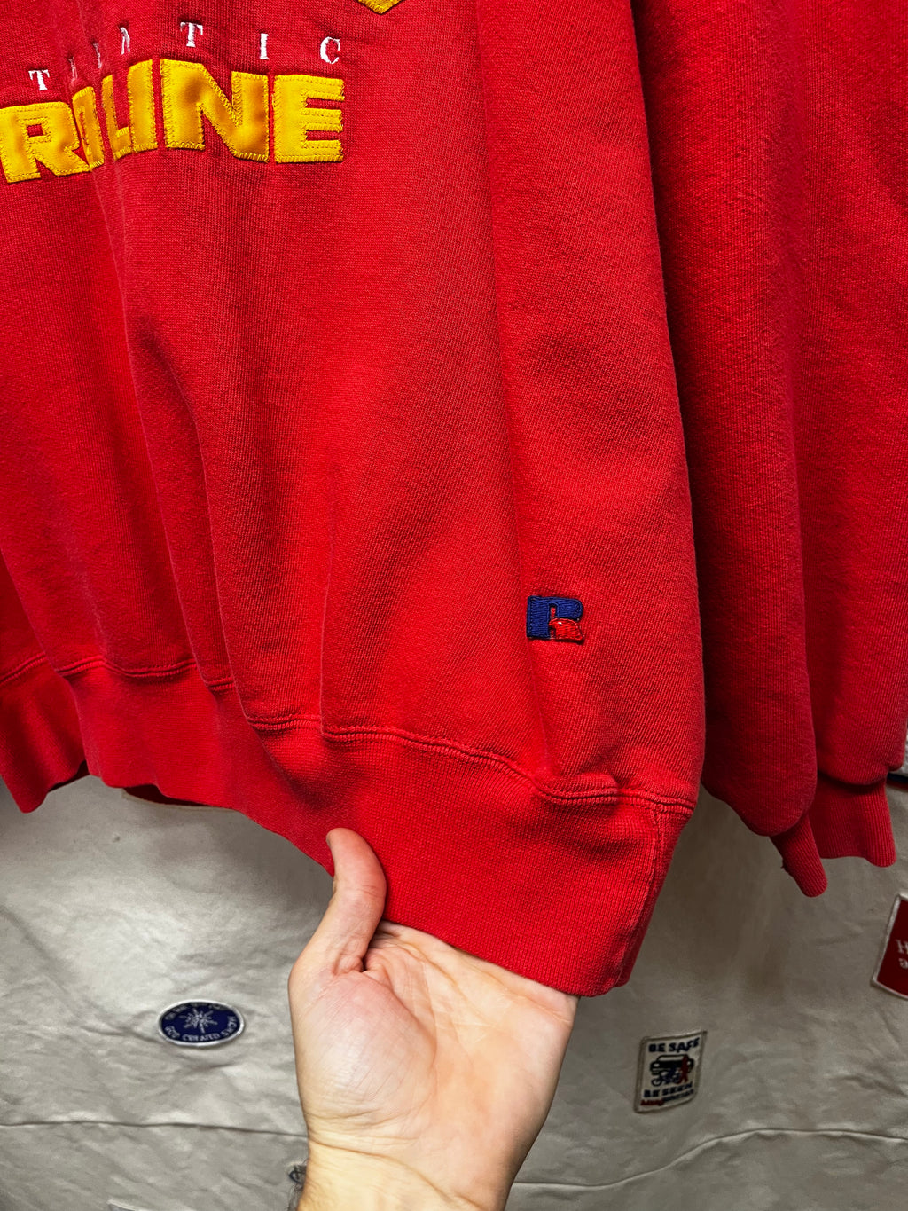 Vintage Kansas City Chiefs NFL Russel High Cotton Pro Line Crewneck Sweatshirt: XL