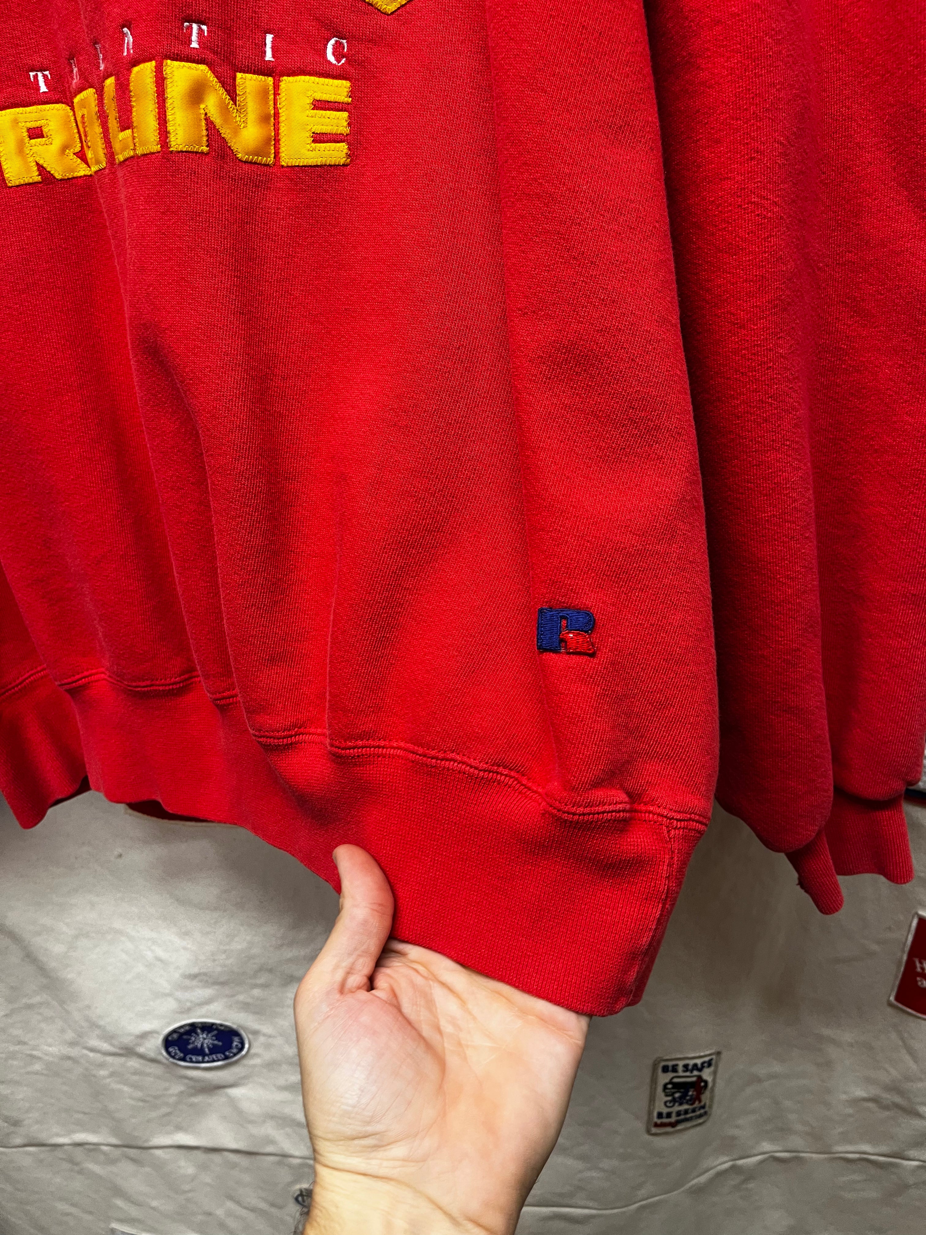 Vintage Kansas City Chiefs NFL Russel High Cotton Pro Line Crewneck Sweatshirt: XL