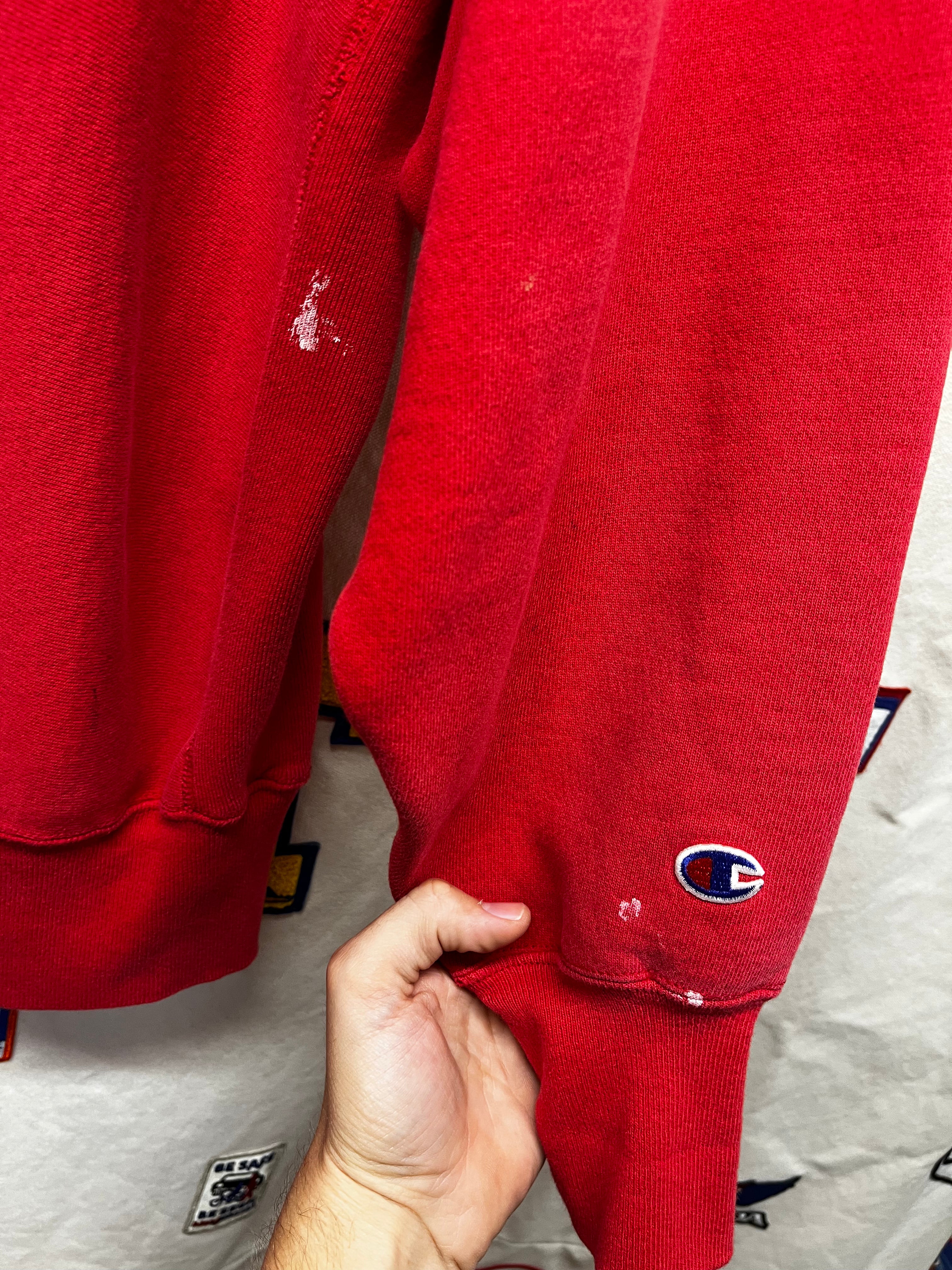 Vintage NC State Champion Reverse Weave Red Crewneck Sweatshirt: XL