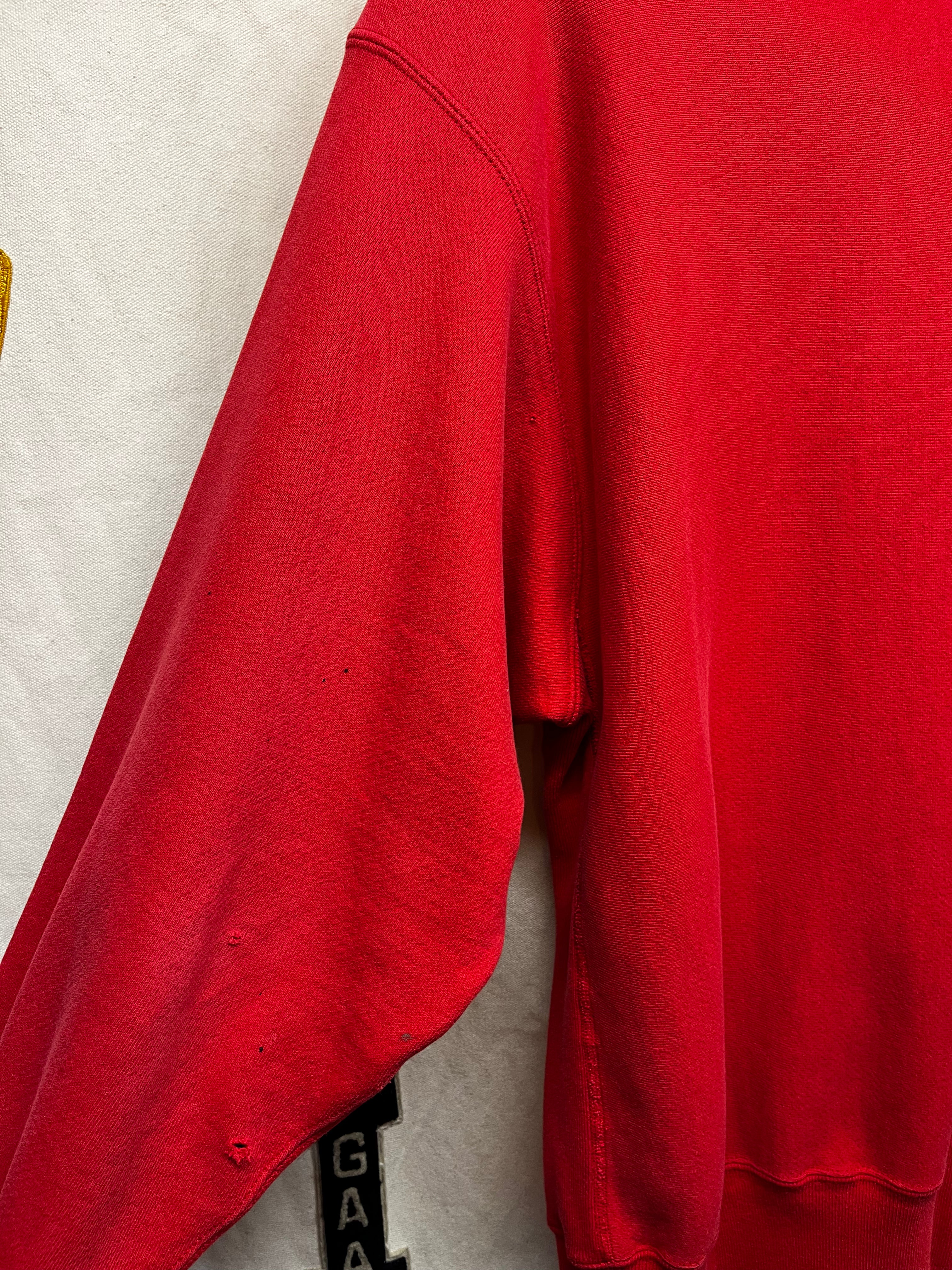 Vintage NC State Champion Reverse Weave Red Crewneck Sweatshirt: XL