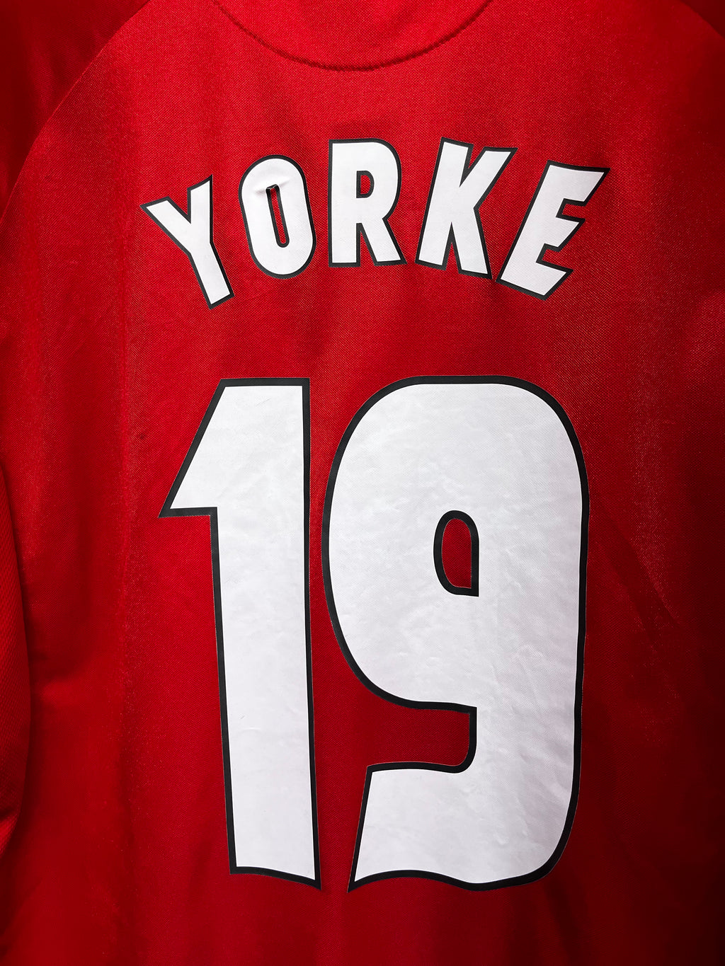 Vintage Dwight Yorke 19 1999 Champions Leauge The Final Sharp Manchester United Umbro Soccer Jersey: 2XL