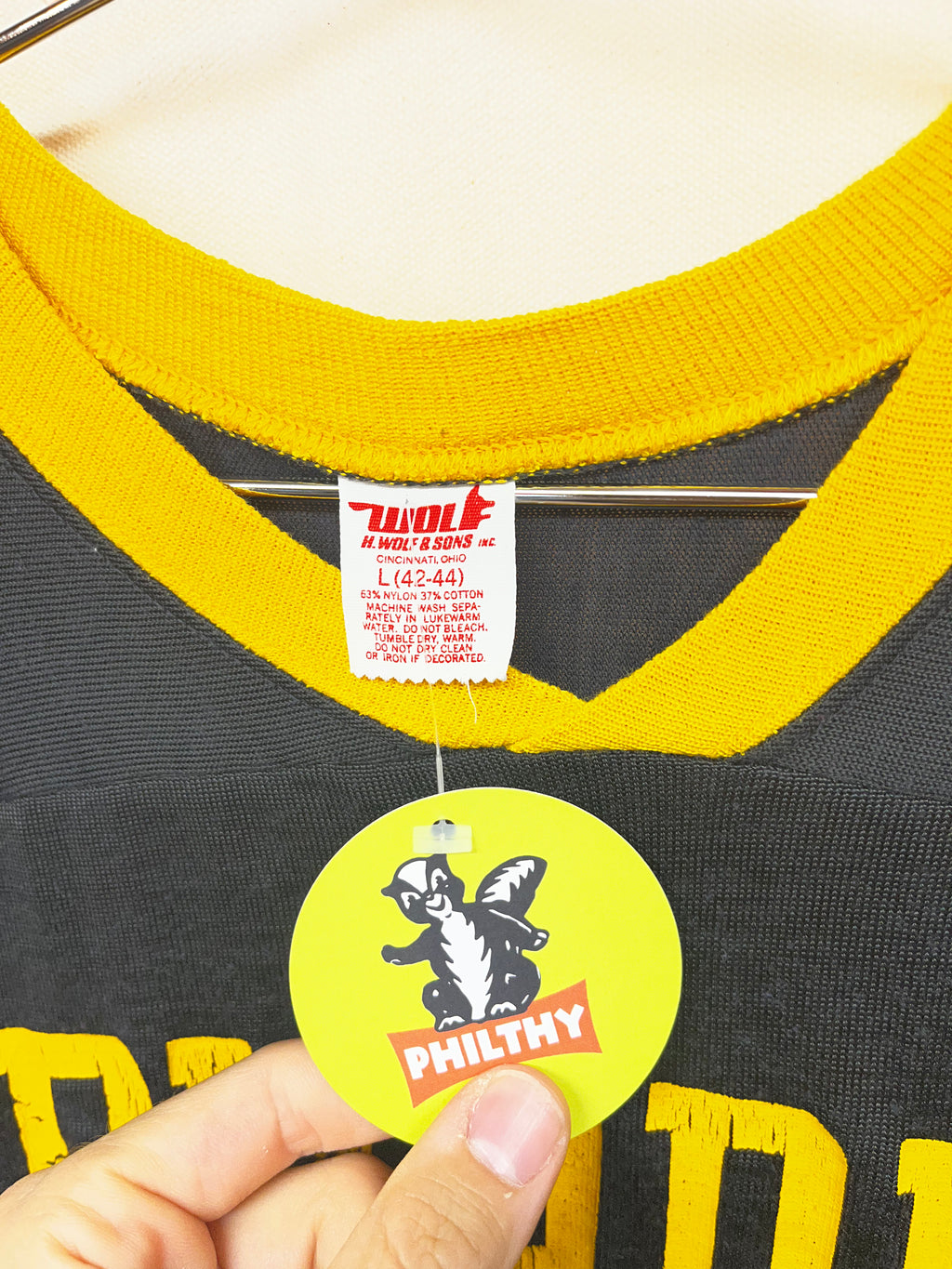 Vintage Purdue University Football 70s Wolf Durene Jersey: Large/Medium