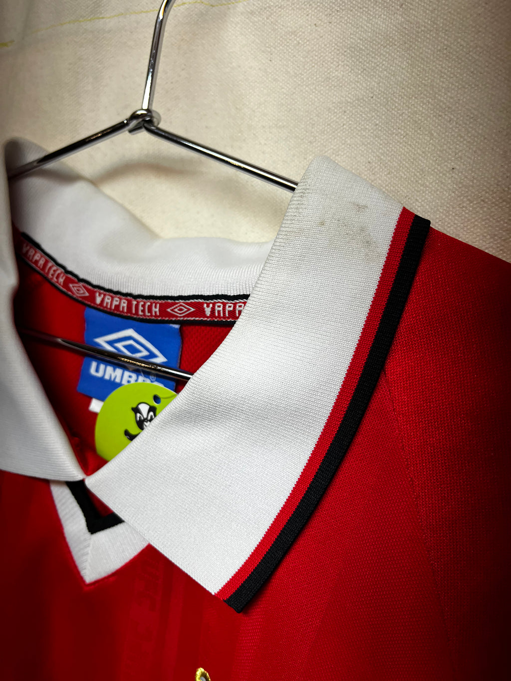 Vintage Dwight Yorke 19 1999 Champions Leauge The Final Sharp Manchester United Umbro Soccer Jersey: 2XL