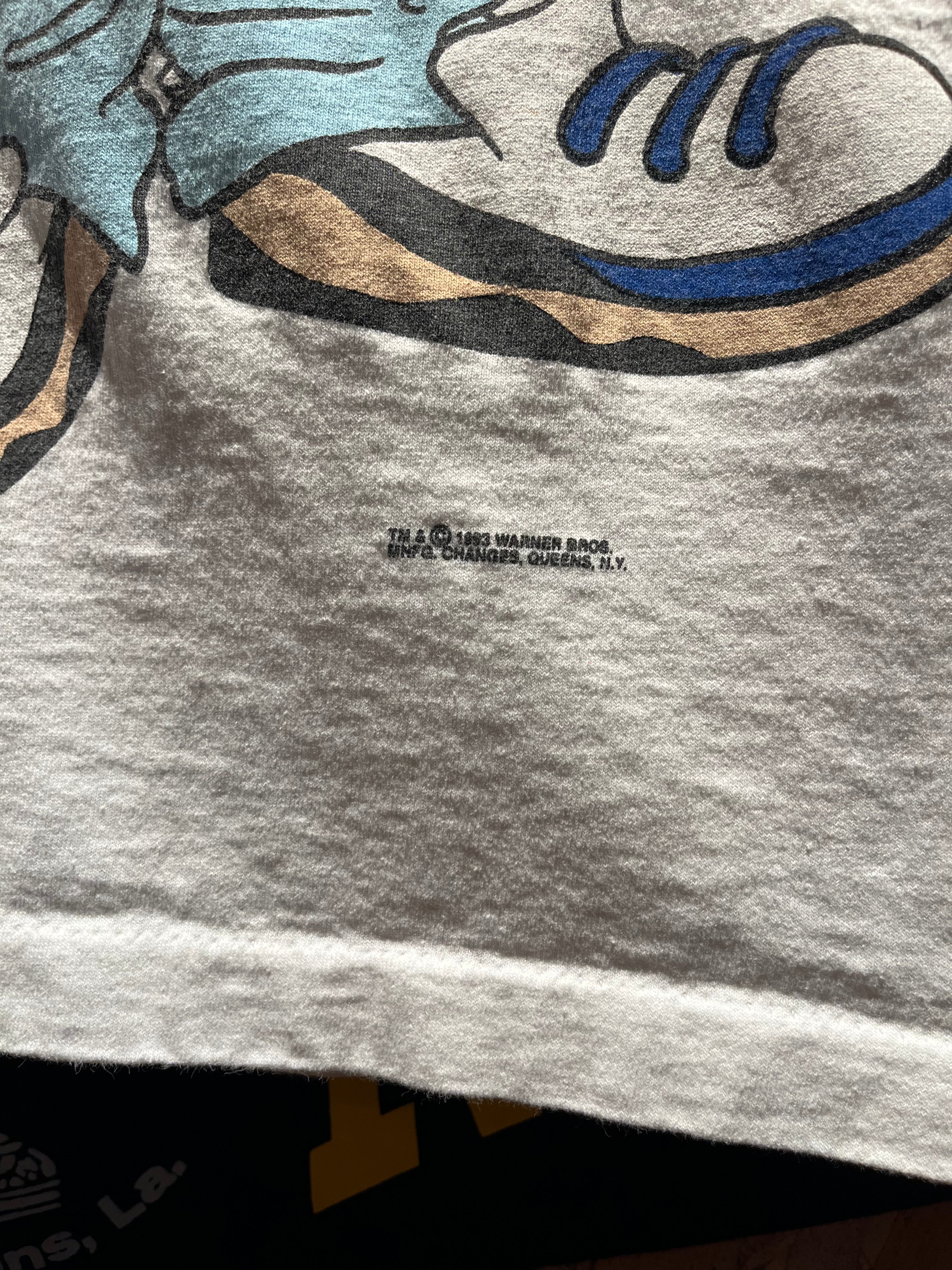 Vintage Taz Bugs Bunny Kriss Kross Changes 1993 Rap Cartoon Rap T-Shirt: XL