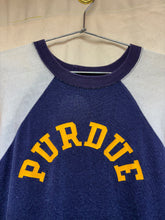 Load image into Gallery viewer, Vintage Purdue University 70&#39;s Raglan Navy Durene Jersey Shirt: XL
