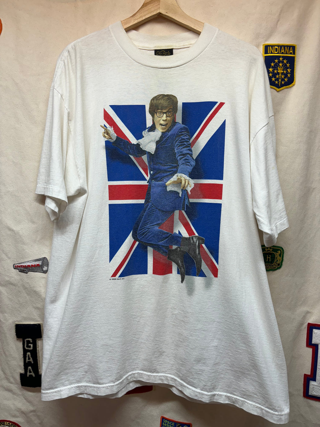 Vintage Austin Powers International Man of Mystery 1998 Mike Meyers Movie Promo T-Shirt: XL