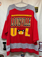 Load image into Gallery viewer, Vintage University of Louisville Cardinals U of L Cotton Hockey Football Jostens Jersey Shirt: XL
