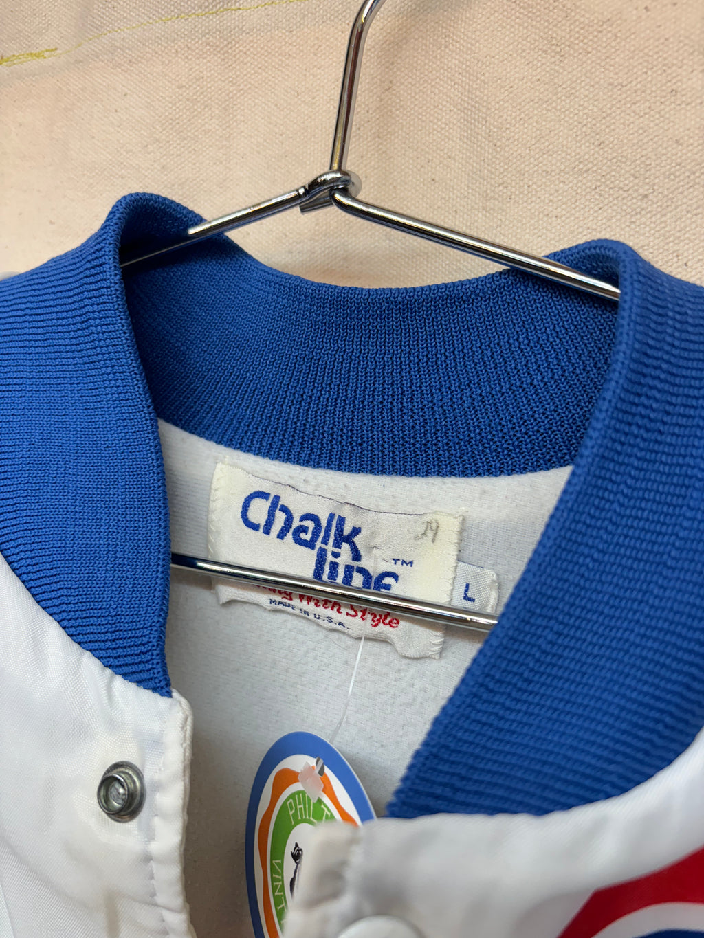 Vintage Detroit Pistons NBA 90s Chalkline Fanimation Motown Madness Fire Snap Jacket: Large