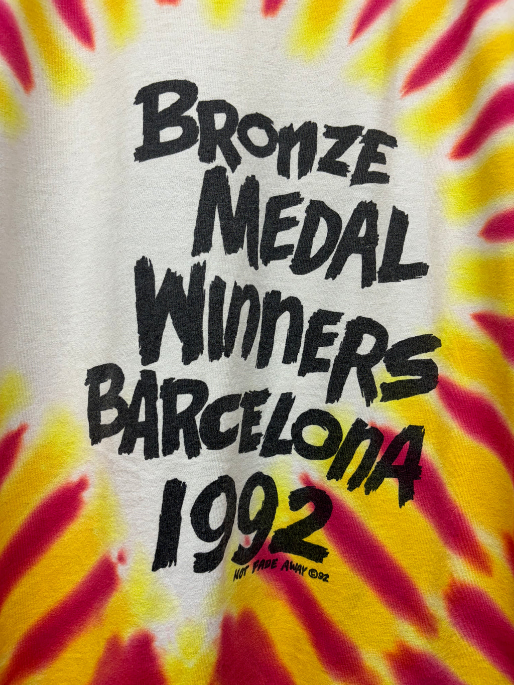 Vintage Grateful Dead Lithuania 1992 Barcelona Olympics Bronze Basketball Tie Dye T-Shirt: XL