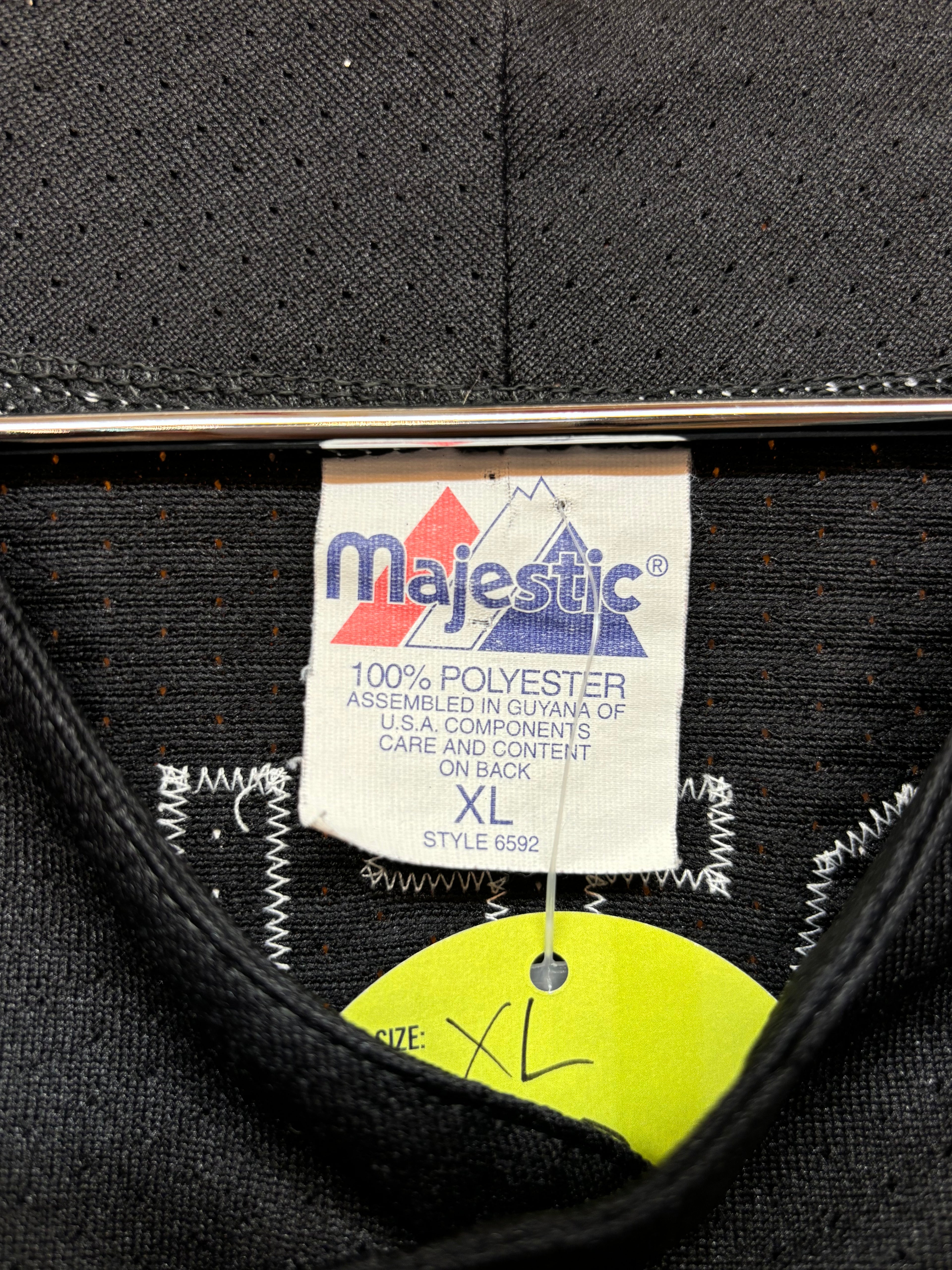 Vintage Tampa Bay Devil Rays Vinny Castilla 20 Majestic Black MLB Baseball Jersey: XL