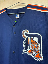 Load image into Gallery viewer, Vintage Detroit Tigers Mesh Russell Diamond Navy MLB Baseball Jersey: Large
