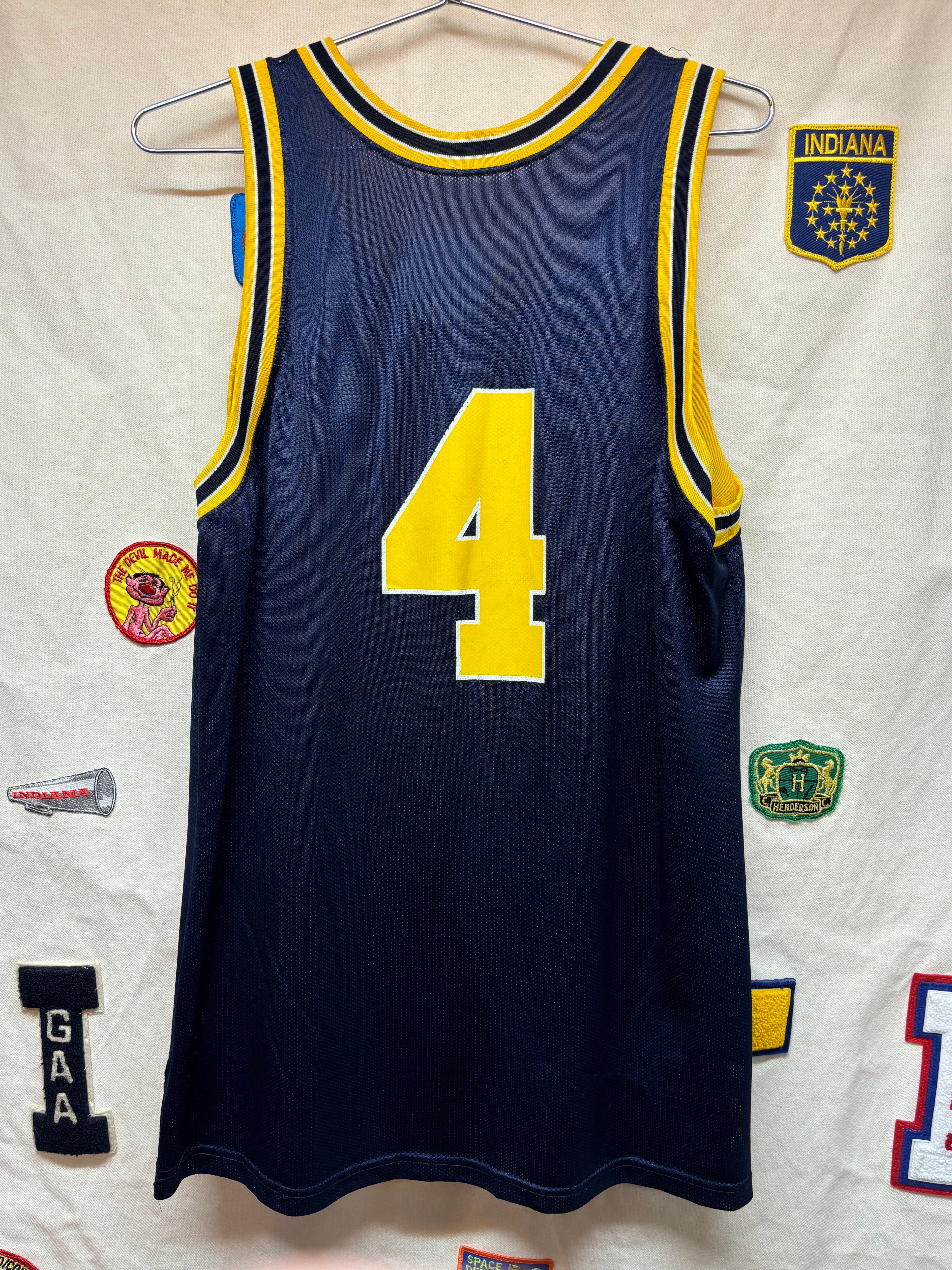Vintage University of Michigan Wolverines Chris Webber Fab Five Champion Basketball Jersey: Large