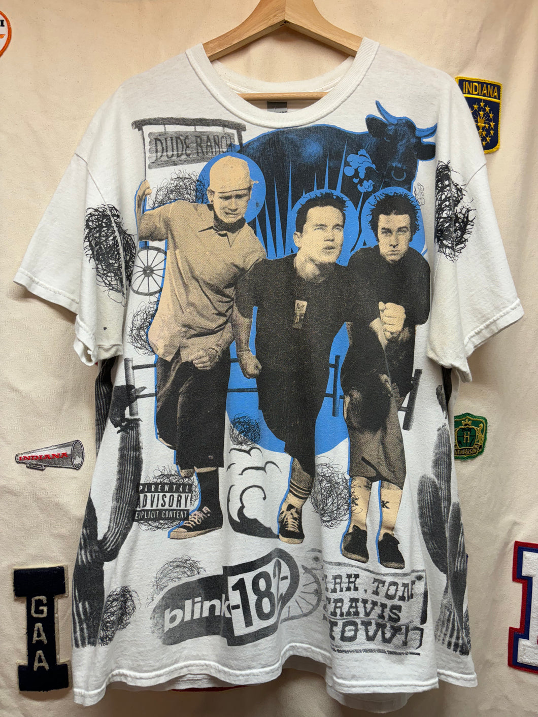 Blink 182 All Over Print Band Backstock Co T-Shirt: XL