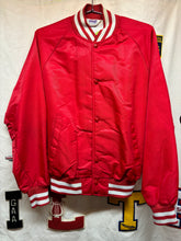 Load image into Gallery viewer, Vintage Wabash College Little Giants Indiana Nylon Snap Red Jacket: Medium
