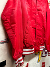 Load image into Gallery viewer, Vintage Wabash College Little Giants Indiana Nylon Snap Red Jacket: Medium
