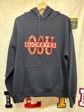 Load image into Gallery viewer, Vintage Ohio State University OSU Buckeyes Nutmeg Paisley Sweatshirt Black Hoodie: Medium
