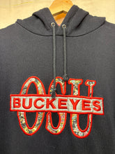 Load image into Gallery viewer, Vintage Ohio State University OSU Buckeyes Nutmeg Paisley Sweatshirt Black Hoodie: Medium
