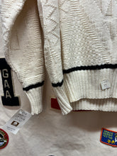 Load image into Gallery viewer, Vintage Oakland Raiders Cable Knit NFL Cream 90&#39;s NOS Nutmeg Sweaters: XL
