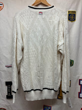 Load image into Gallery viewer, Vintage Oakland Raiders Cable Knit NFL Cream 90&#39;s NOS Nutmeg Sweaters: XL
