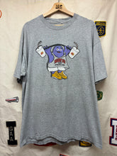 Load image into Gallery viewer, Vintage Mcdonalds Grimace Lifting Weights Grey 90&#39;s T-Shirt: XL
