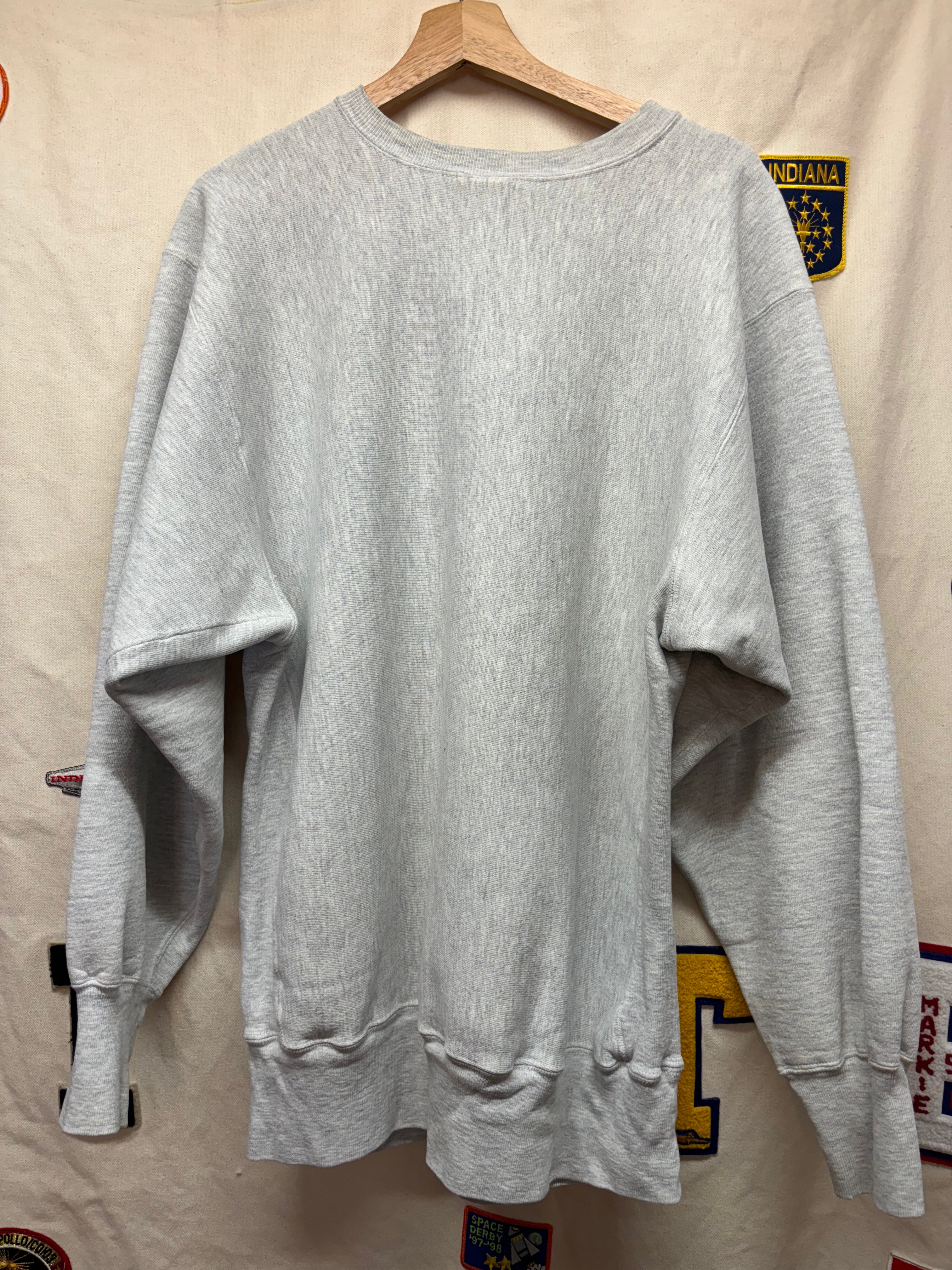 Vintage Cornell University 90's Champion Reverse Weave Grey Sweatshirt: XXL