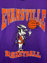 Load image into Gallery viewer, Vintage University of Evansville Aces Basketball Purple Pack UE T-Shirt: XL
