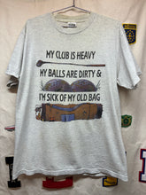 Load image into Gallery viewer, Vintage Golf Balls Are Dirty Funny Grey Tultex T-Shirt: Large
