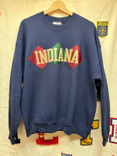 Load image into Gallery viewer, Vintage Indiana University Argyle Navy Lee Crewneck Sweatshirt: Large
