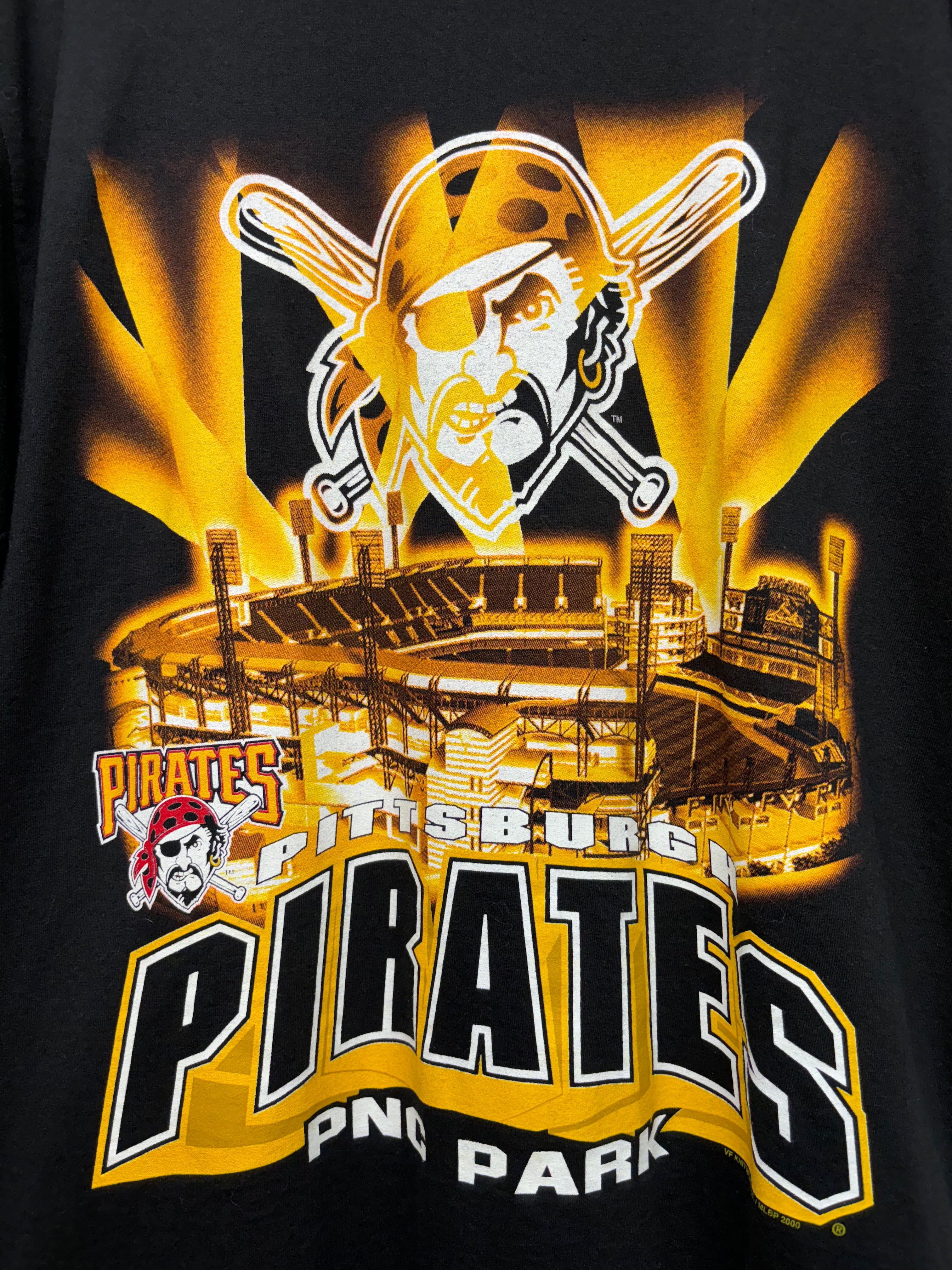 Vintage Pittsburgh Pirates PNC ParkMLB Baseball Pro Player Black T-Shirt: Large/XL