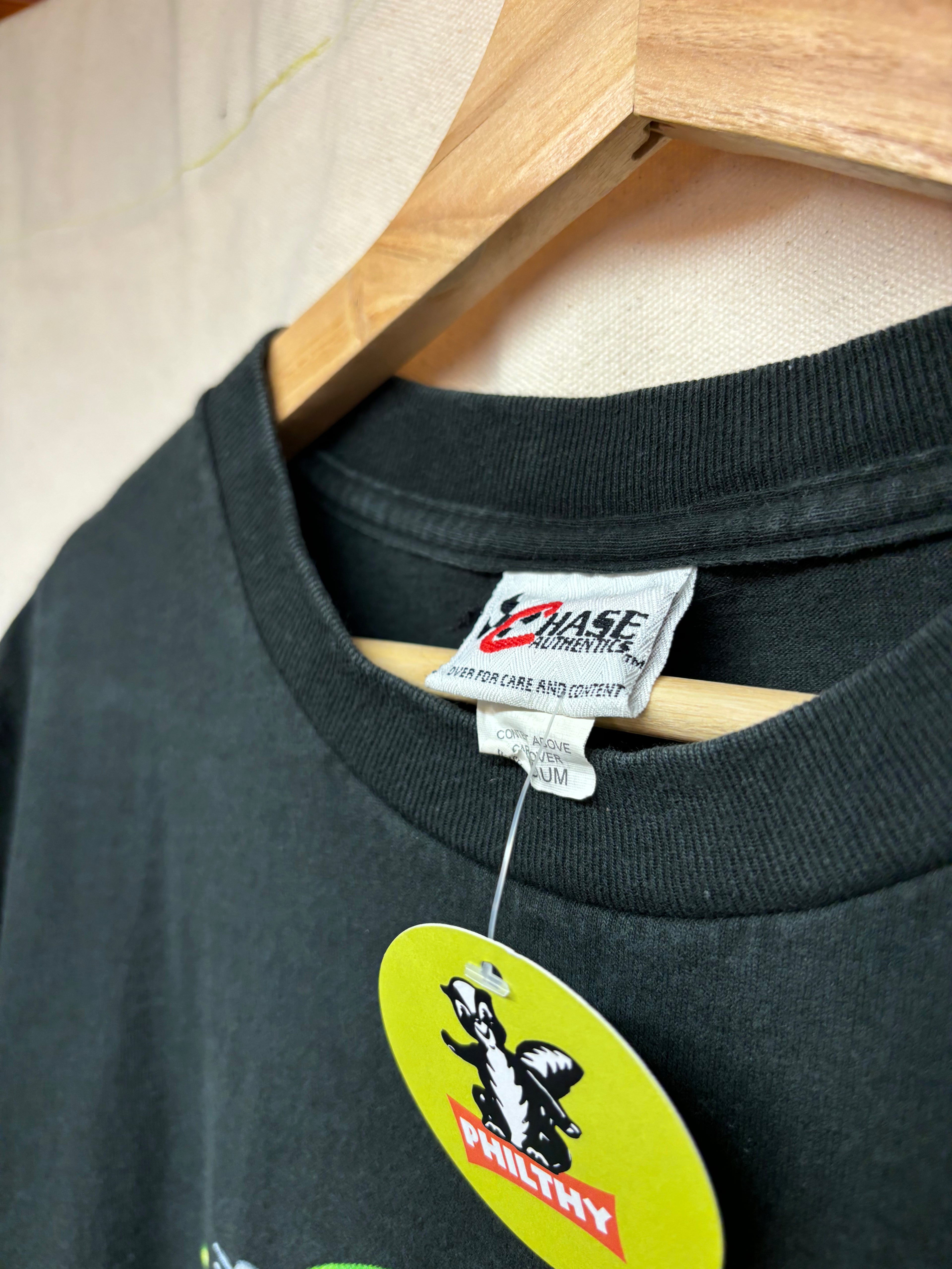 Vintage NASCAR Bobby Labonte Electrifying 18 Chase Black T-Shirt: Medium