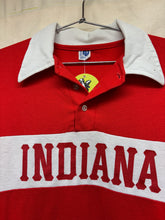 Load image into Gallery viewer, Vintage Indiana University IU Hoosiers Spellout Artex Collared Polo Shirt: Large
