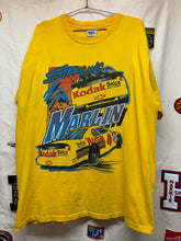 Load image into Gallery viewer, Vintage NASCAR Sterling Marlin Kodak Race Car Yellow T-Shirt: XXL
