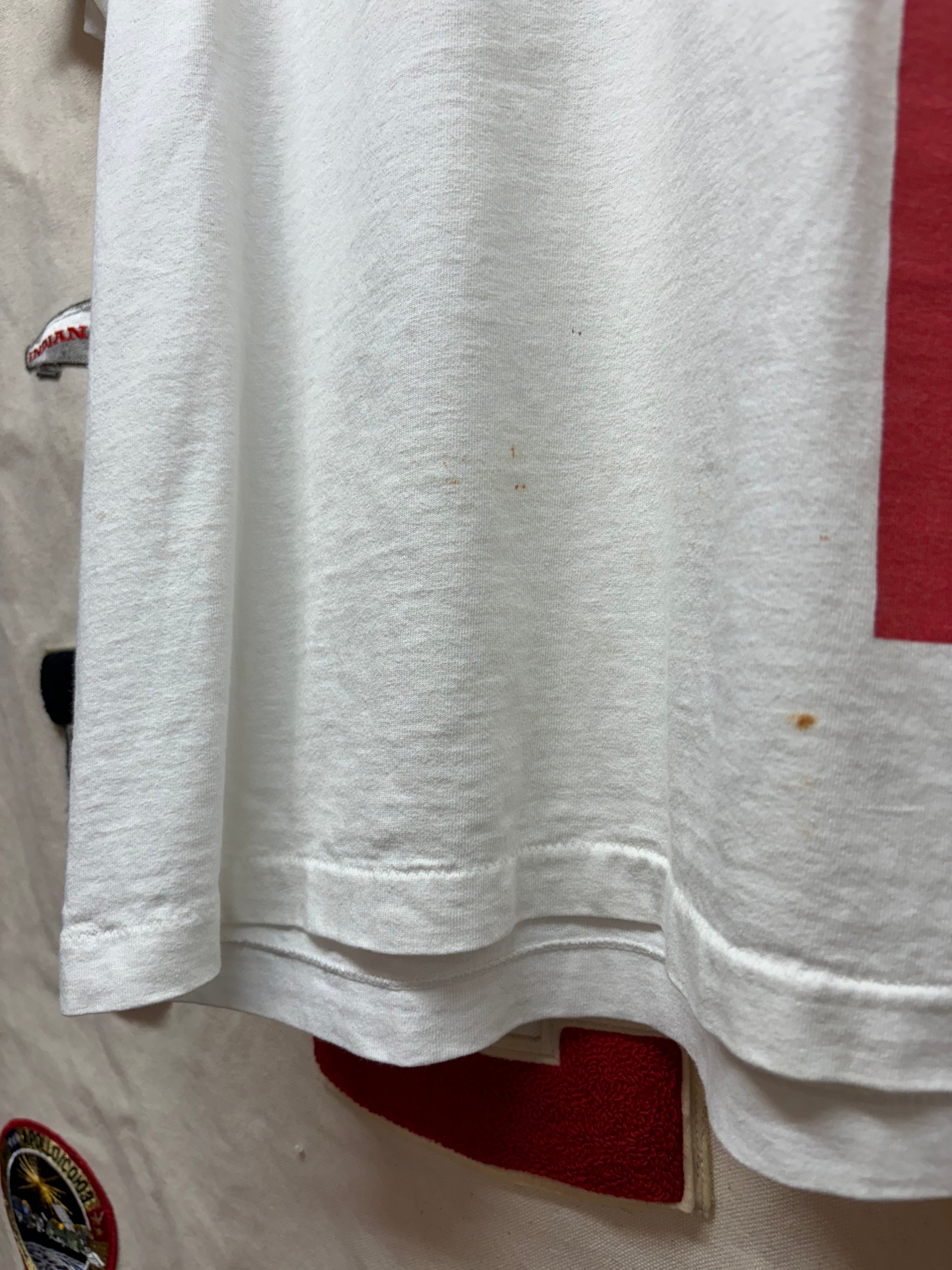 Vintage Budweiser Bud King of Beers 90's White T-Shirt: XL