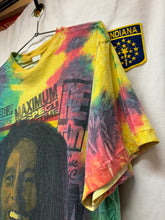 Load image into Gallery viewer, Vintage Bob Marley Rasta Tie Dye Joint Big Face T-Shirt: XL
