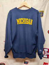 Load image into Gallery viewer, Vintage University of Michigan Navy Champion Reverse Weave Sweatshirt: XL
