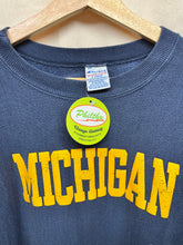 Load image into Gallery viewer, Vintage University of Michigan Navy Champion Reverse Weave Sweatshirt: XL
